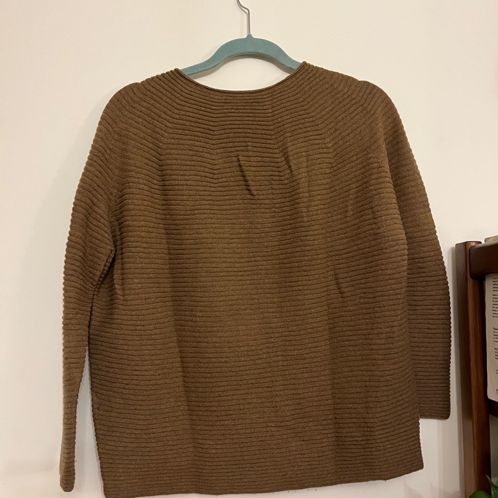 Seldom Brown 100% Virgin Wool Sweater Size M - Picture 6 of 8
